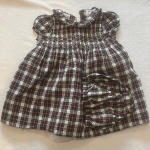 Janie and Jack Plaid Dress - Red, Black, White